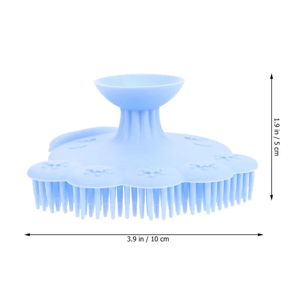 Infant Bath Brush Baby Bathing Scrubber Silicone Infant Shower Brush Bath Brush