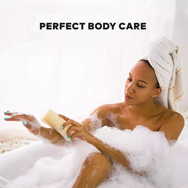 6 pack Natural Loofah Sponges Organic Luffa Bath Shower Sponge Exfoliating Body