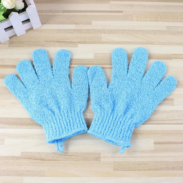 Five Finger Bath Gloves Woman Body Exfoliating Scrub Scrubber Exfoliator