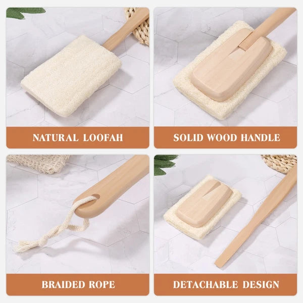 Loofah Bath Brush Body Cleaning Natural Exfoliating Scrubber Work Man Shower