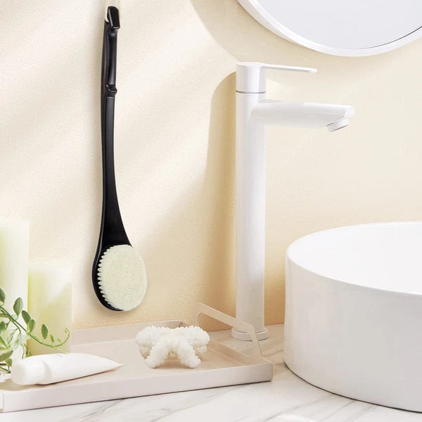 Exfoliating Shower Brush Bath Body Brush Never Mold Back Brush Long Handle fo...