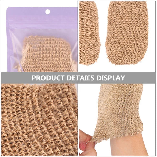 2Pcs Exfoliating Body Brush Glove Bath Scrubber for Smooth Skin