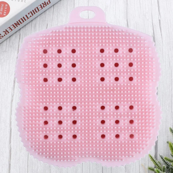 Exfoliating Towel Bath Scrubber for Cleaning Baby Back Shower Brush