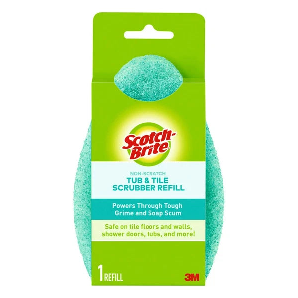 Scotch-Brite Non-Scratch Tub and Shower Scrubber Kit (2 Handle With Refill Pads)