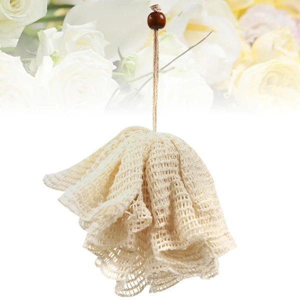 Bath Flower Towel Back Scrubber for Shower Exfoliating Balls Mesh