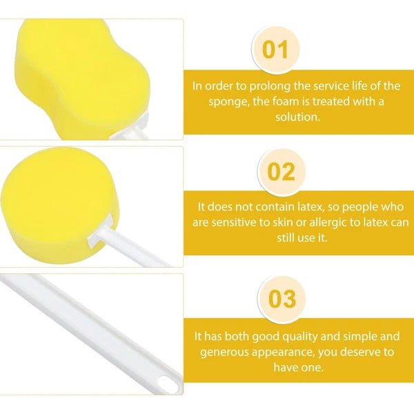 2pcs Shower Cleaning Long Handle Bath Bath Tools Bathing Supplies