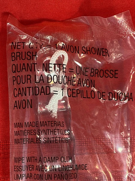 NIB Avon Long Handle Shower Brush w/Massage Nubs on Back of Brush~Lot of 2