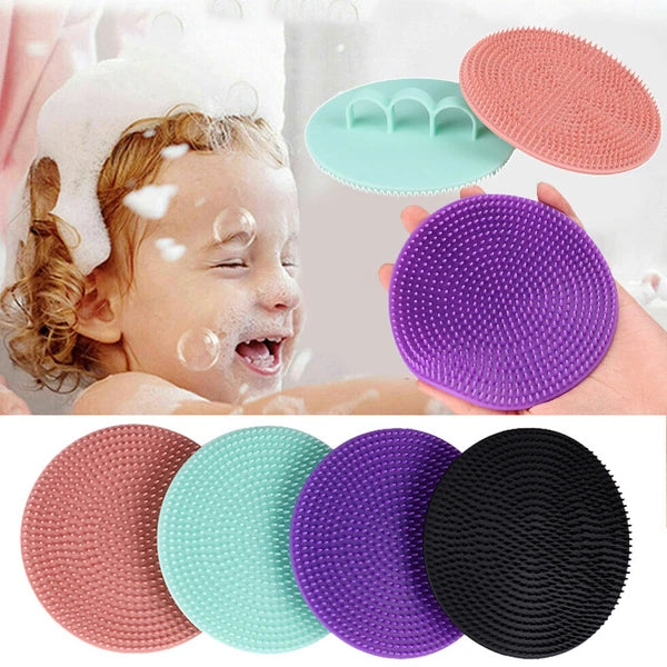 Silicone Bath Brush Scalp Massager Washing Comb Hygienic Exfoliating Body Clean