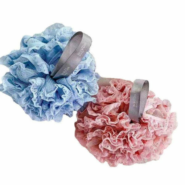 Exfoliating Large Body Scrubber Sponge Flower Brush Puff Bath Loofah Mesh Shower