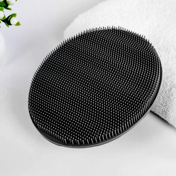 Soft Silicone Handheld Body Scrubber - Gentle Exfoliating Brush for All Skin