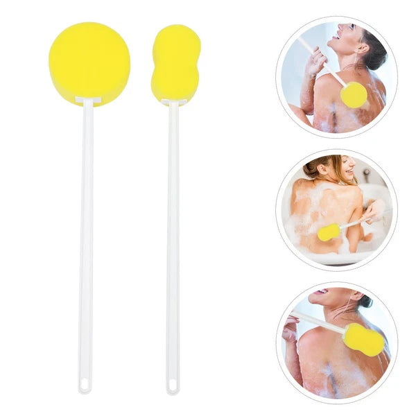 2pcs Shower Cleaning Long Handle Bath Bath Tools Bathing Supplies