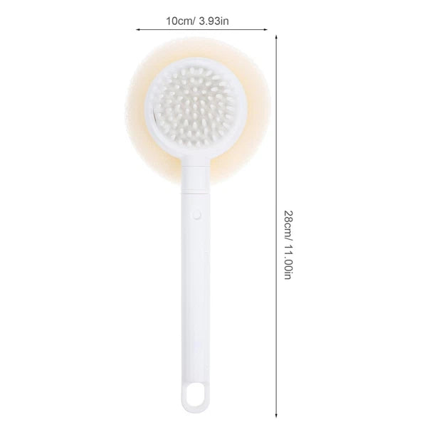 Plastic Exfoliating Brush Body Bath Brush Portable Back Scrubber Handle Shower