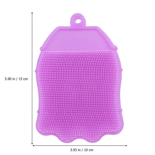 Silicone Hair Shampoo Baby Newborn Kids Shower Brush Bath Scrubber