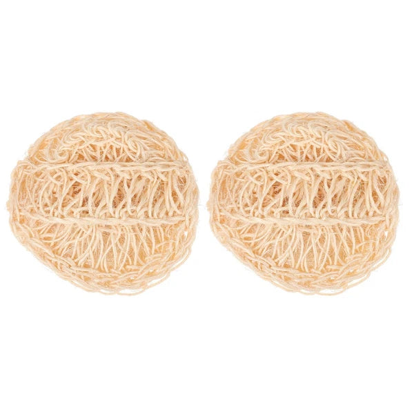 2 Pcs Sisal Bath Brush Man Mother Shower Products Cleaner Bathing Balls