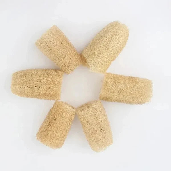 6 pack Natural Loofah Sponges Organic Luffa Bath Shower Sponge Exfoliating Body