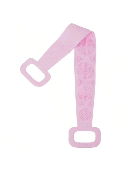 Silicon Long Body Cleaning Double Sided Back Scrubber Bath Shower Belt Brush UK