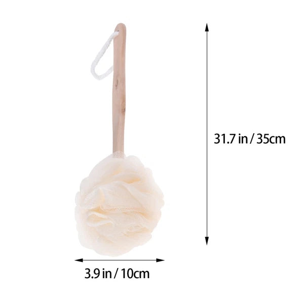 Exfoliating Back Brush Long Handle Bath Sponge Scrubber for Shower Use
