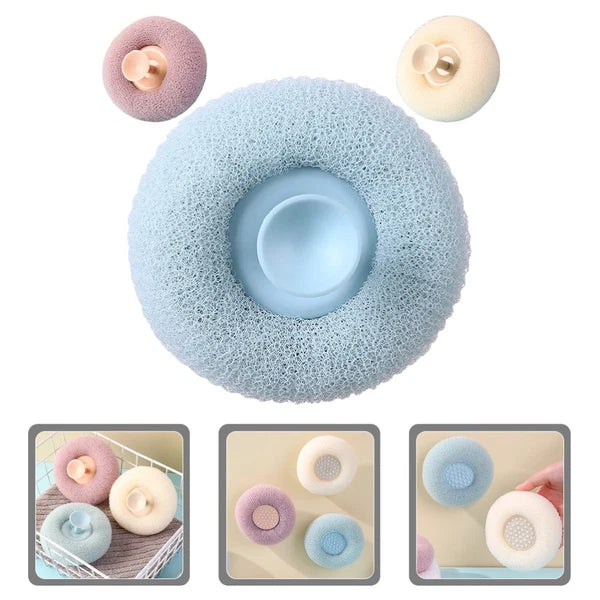3 Pcs Bath Brush Shower Scrubber for Body Miss Poufs All Stuffdesign