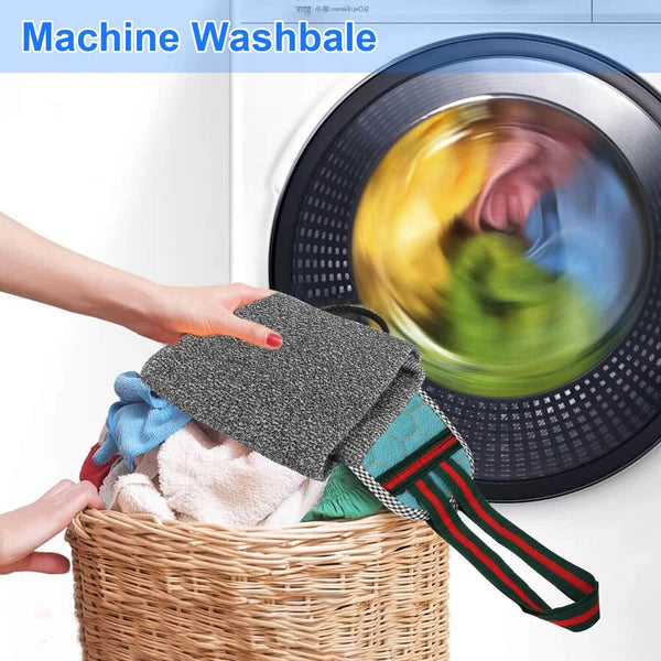 Shower Back Scrubber Cloth Bath Towel Body Brush Cleaning Strip Skin Exfoliating