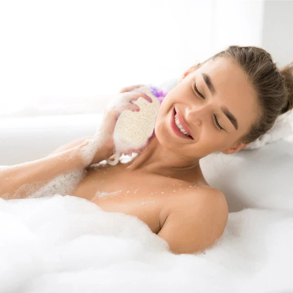 Luffa Bath Towel Brush Natural Organic Loofah Sponge Back Scrubber