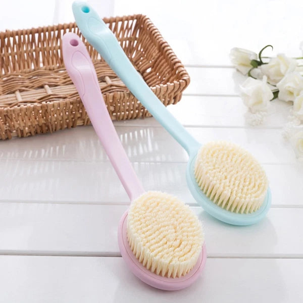2PCS Plastic Long Handle Bath Scrubber Nylon Back Brush Simple Body Massage