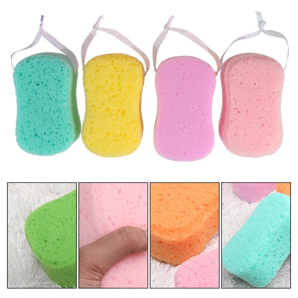 4Pcs Bath Sponges Bath Scrubbers Bathing Accessories (Random Color) bath brush