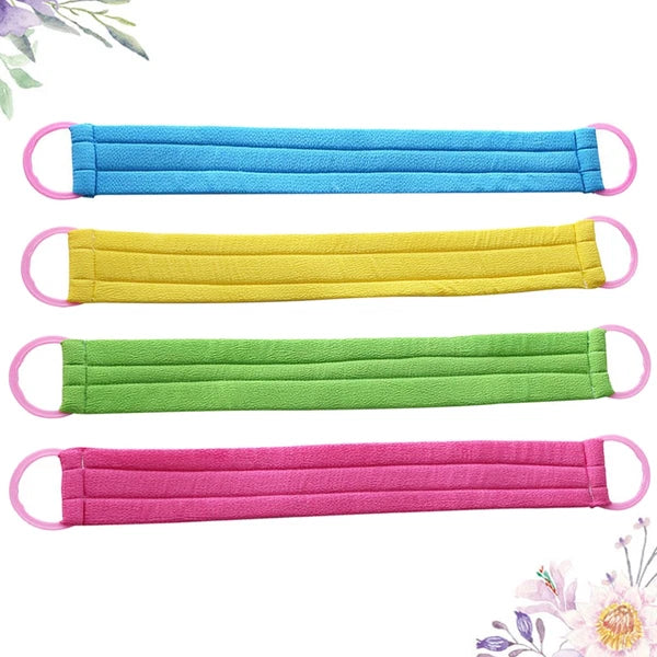 4 PCS Bath Towel Exfoliating Back Body Brush Exfoliator for Shower