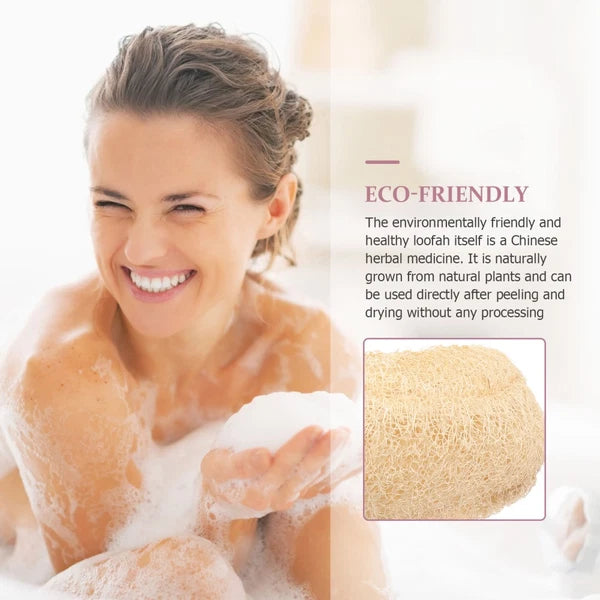 Luffa Bath Towel Brush Natural Organic Loofah Sponge Back Scrubber