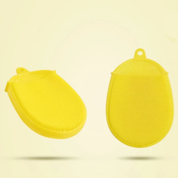 Loofah Back Scrubber Body Exfoliator Brush Yellow Glove Bath Brush