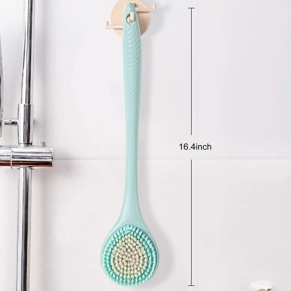 BEDELITE Back Scrubber for Shower - Long Handle Bath Brush (16.4 Inches) with So