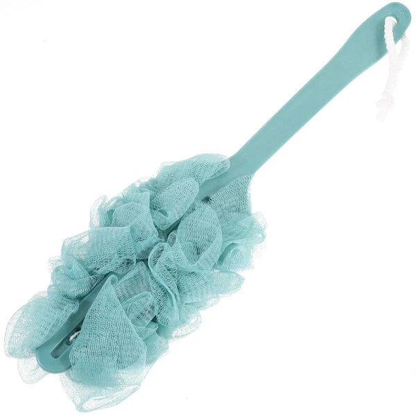 Bath Scrubber Brush Long Handle Shower Body Sponges Back Nylon Mesh Brush for