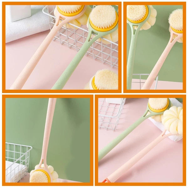 Bath Brush Back Cleaning Scrubber Shower Exfoliating with Handles for Body