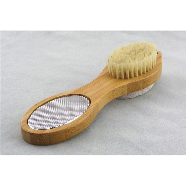 Foot Massage Brush Protection Feet Pads Wooden bath brush Shower brush