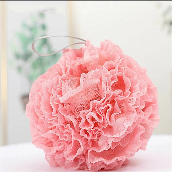Exfoliating Large Body Scrubber Sponge Flower Brush Puff Bath Loofah Mesh Shower