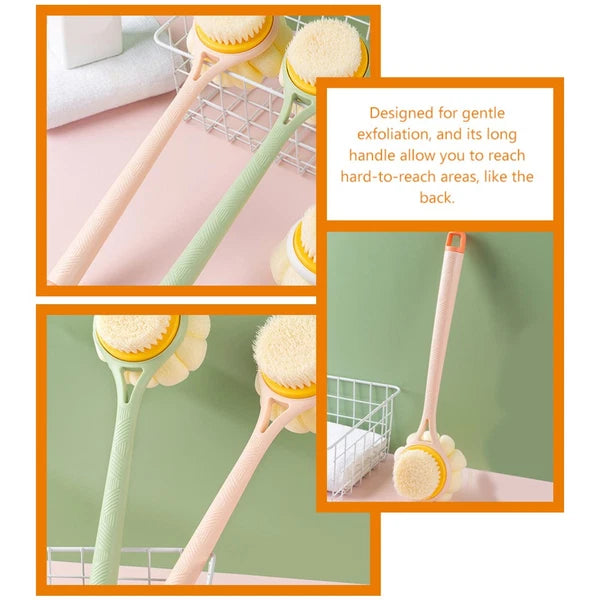 Bath Brush Back Cleaning Scrubber Shower Exfoliating with Handles for Body