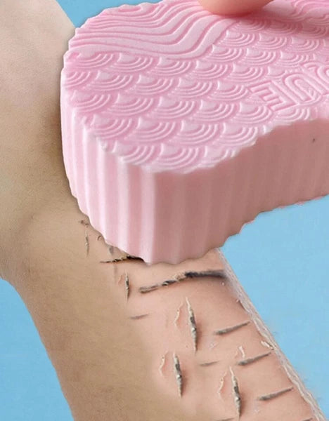 Pink Soft Painless Sponge Body Scrubber Baby Adults Bath Exfoliating Scrub Skin