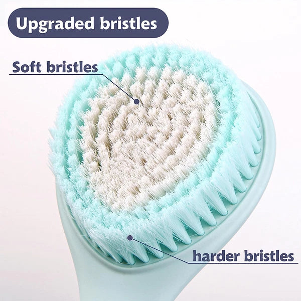 BEDELITE Back Scrubber for Shower - Long Handle Bath Brush (16.4 Inches) with So