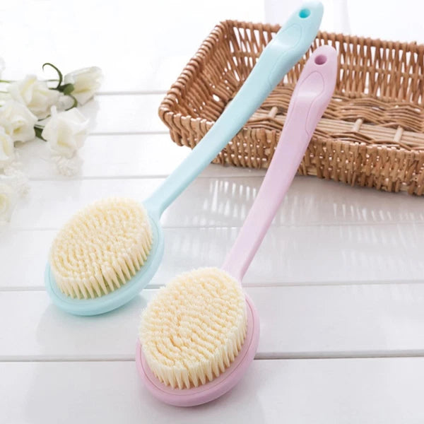 2PCS Plastic Long Handle Bath Scrubber Nylon Back Brush Simple Body Massage