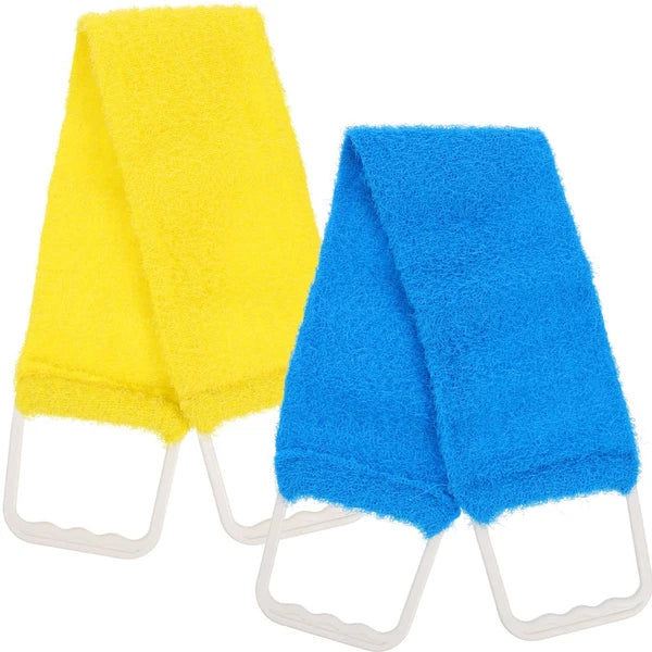 Extended Length Washer Bath Towel Man Exfoliating Back Scrubber Shower Brush