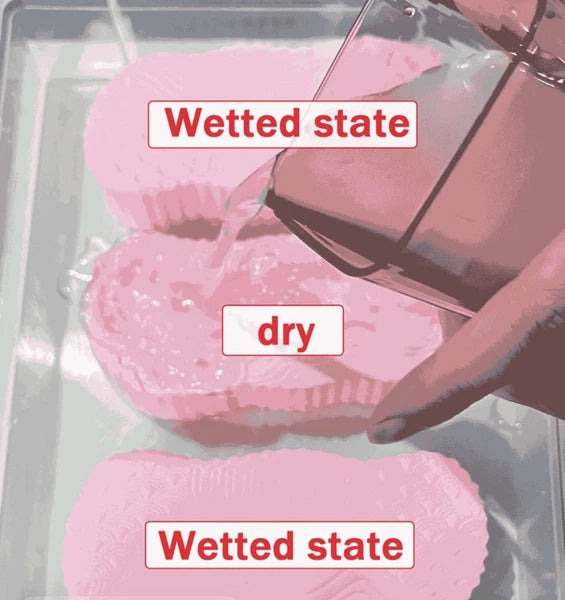 Pink Soft Painless Sponge Body Scrubber Baby Adults Bath Exfoliating Scrub Skin