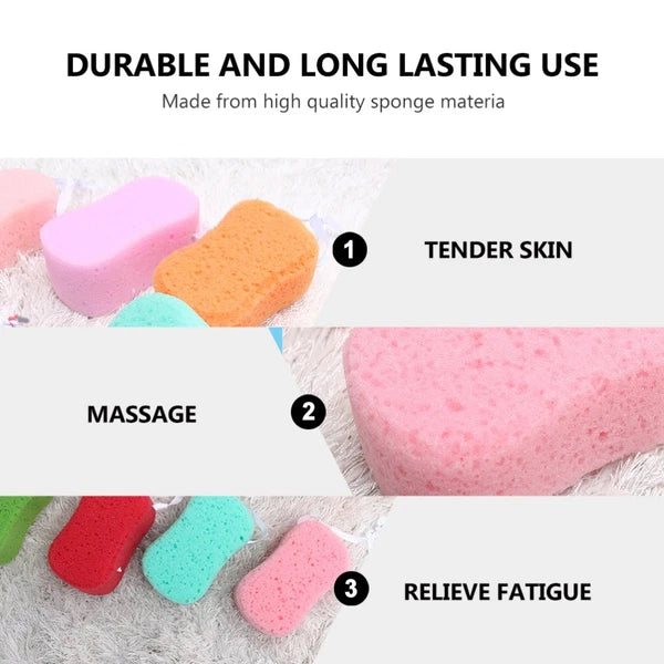 4Pcs Bath Sponges Bath Scrubbers Bathing Accessories (Random Color) bath brush