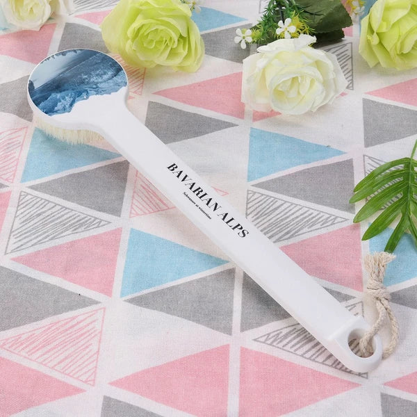 Bath Brush Body Shower Scrubber Skin Exfoliator Long Handle Printed Both