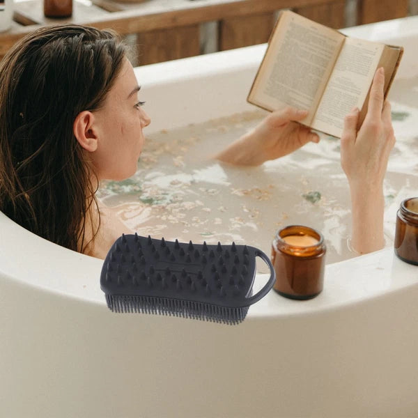 Bath Brush Man Travel Shower for Cleaning Silicone Scrubber Body