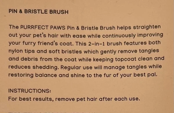 NEW BATH & BODY WORKS WOOD PIN BRISTLE BRUSH PET DOG CAT HAIR GROOMING ACCESSORY
