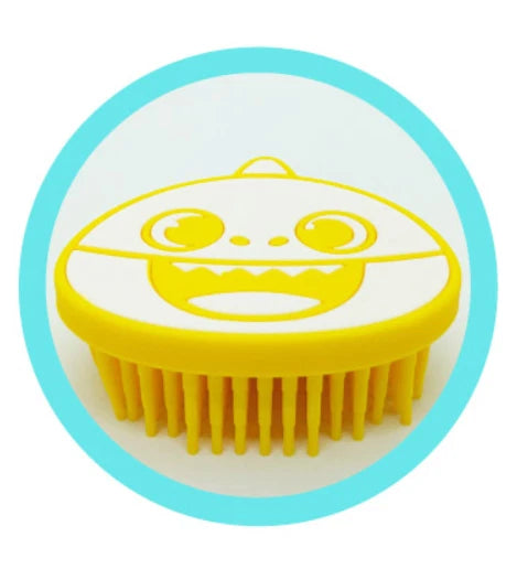 Pinkfong Baby shark Soft Silicone Bath Massage Body Brush Shower Body Brush