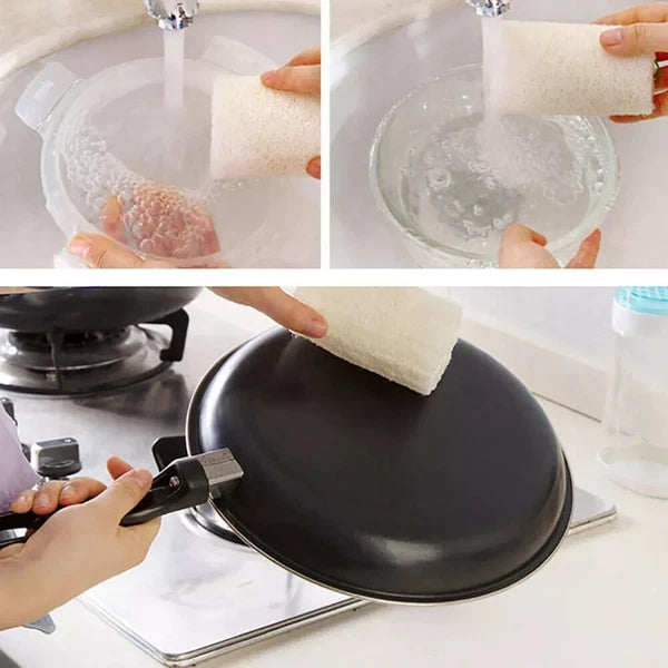 6 pack Natural Loofah Sponges Organic Luffa Bath Shower Sponge Exfoliating Body