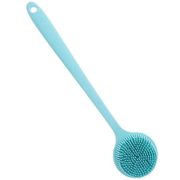 Long Handle Bath Brush Silicone Shower Scrubber Back Body for The