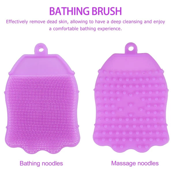 Silicone Hair Shampoo Baby Newborn Kids Shower Brush Bath Scrubber