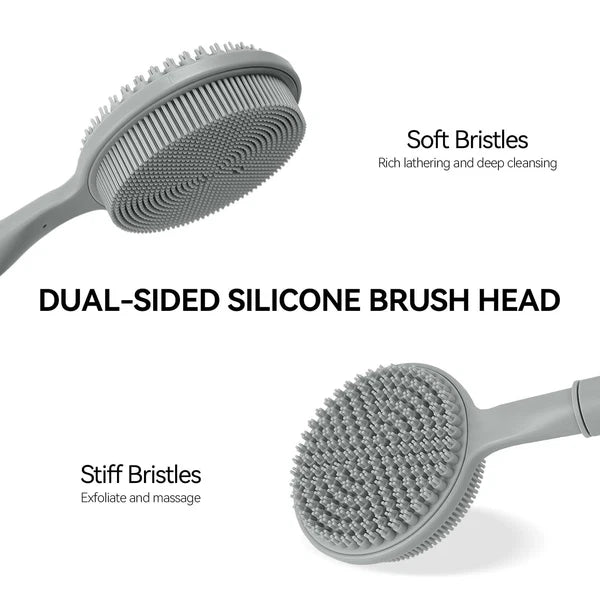 Back Scrubber for Shower, (16-24 Inch) Extendable Bath Brush Long Handle for ...