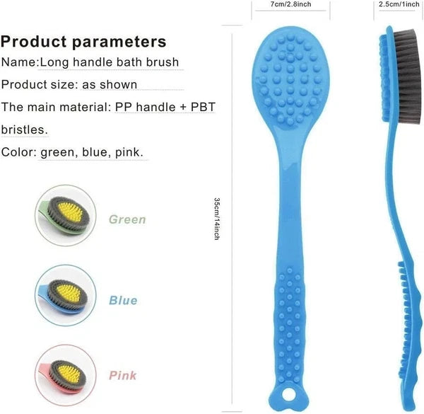 Bath Brush with Long Handle,Back Cleaning Brush,Back Scrubber -Bath & Shower